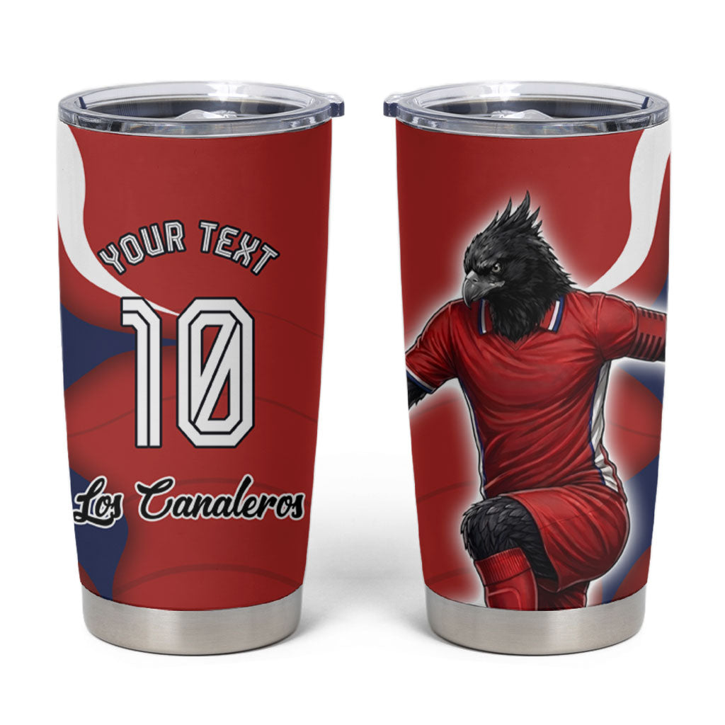 Personalized Panama Soccer Los Canaleros Tumbler Cup Football Harpy Eagle Mascot