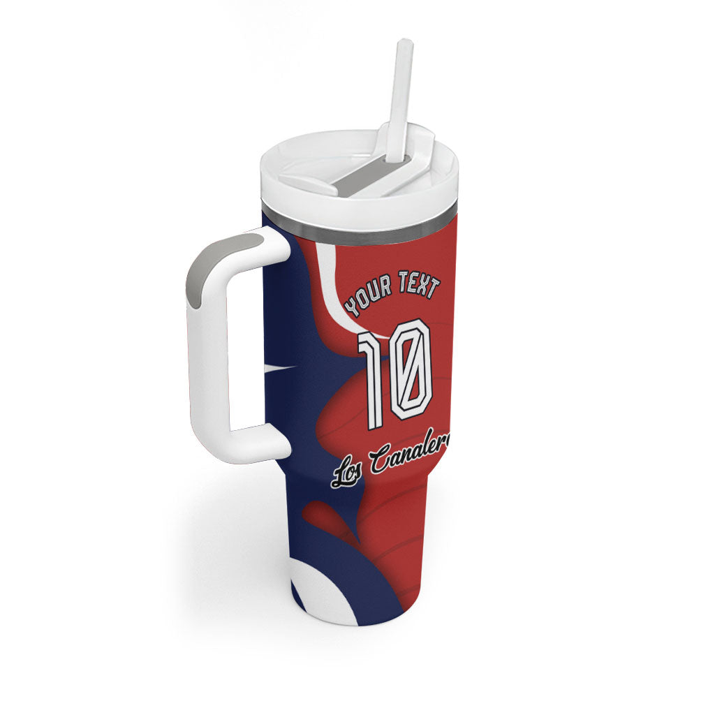 Personalized Panama Soccer Los Canaleros Tumbler With Handle Football Harpy Eagle Mascot