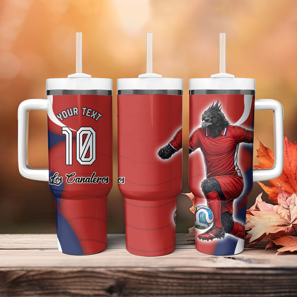 Personalized Panama Soccer Los Canaleros Tumbler With Handle Football Harpy Eagle Mascot