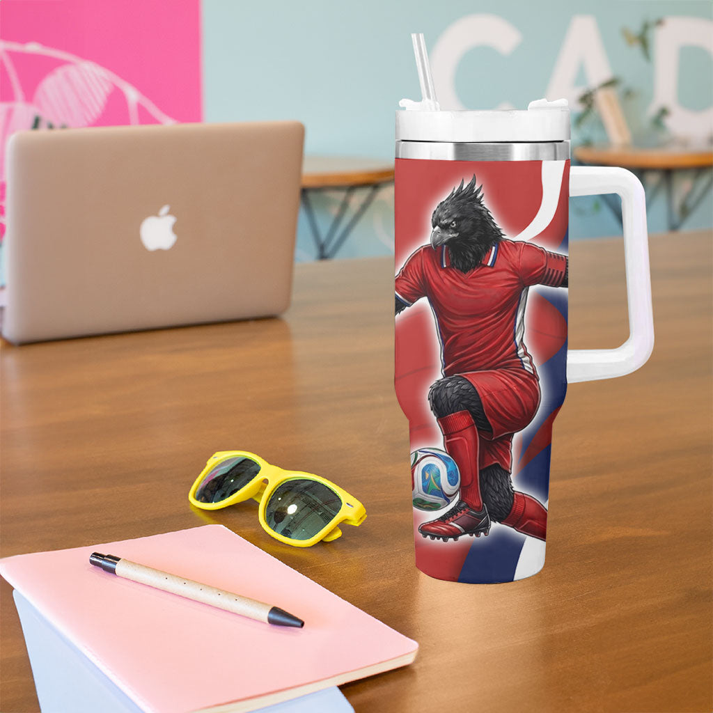 Personalized Panama Soccer Los Canaleros Tumbler With Handle Football Harpy Eagle Mascot