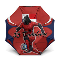 Panama Soccer Los Canaleros Umbrella Football Harpy Eagle Mascot