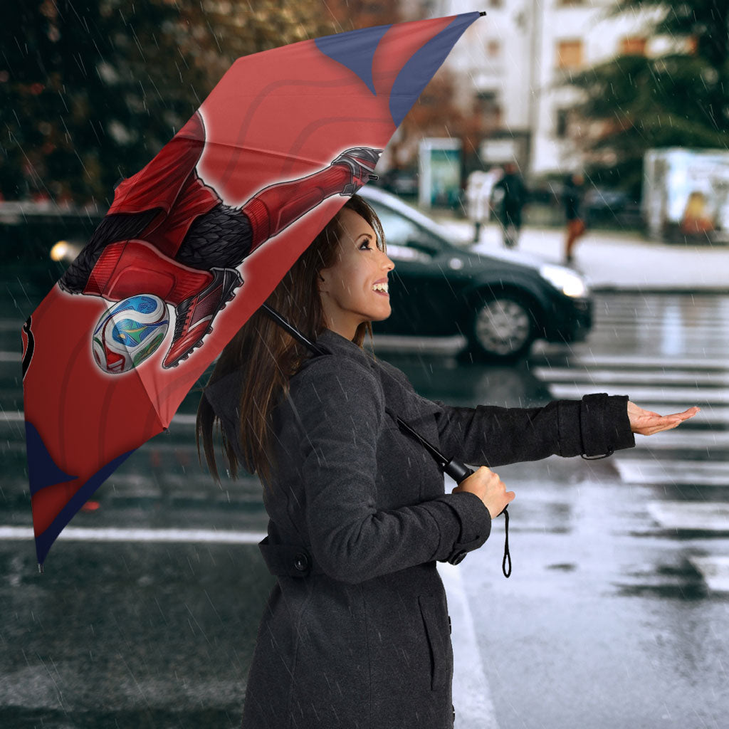 Panama Soccer Los Canaleros Umbrella Football Harpy Eagle Mascot