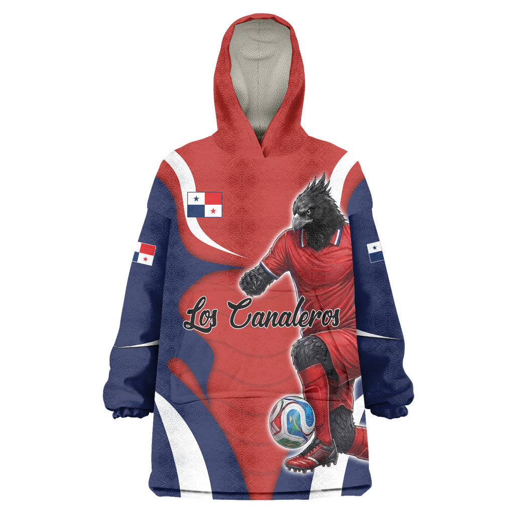 Personalized Panama Soccer Los Canaleros Wearable Blanket Hoodie Football Harpy Eagle Mascot