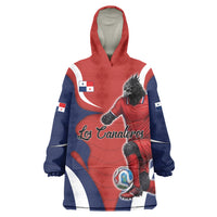 Personalized Panama Soccer Los Canaleros Wearable Blanket Hoodie Football Harpy Eagle Mascot