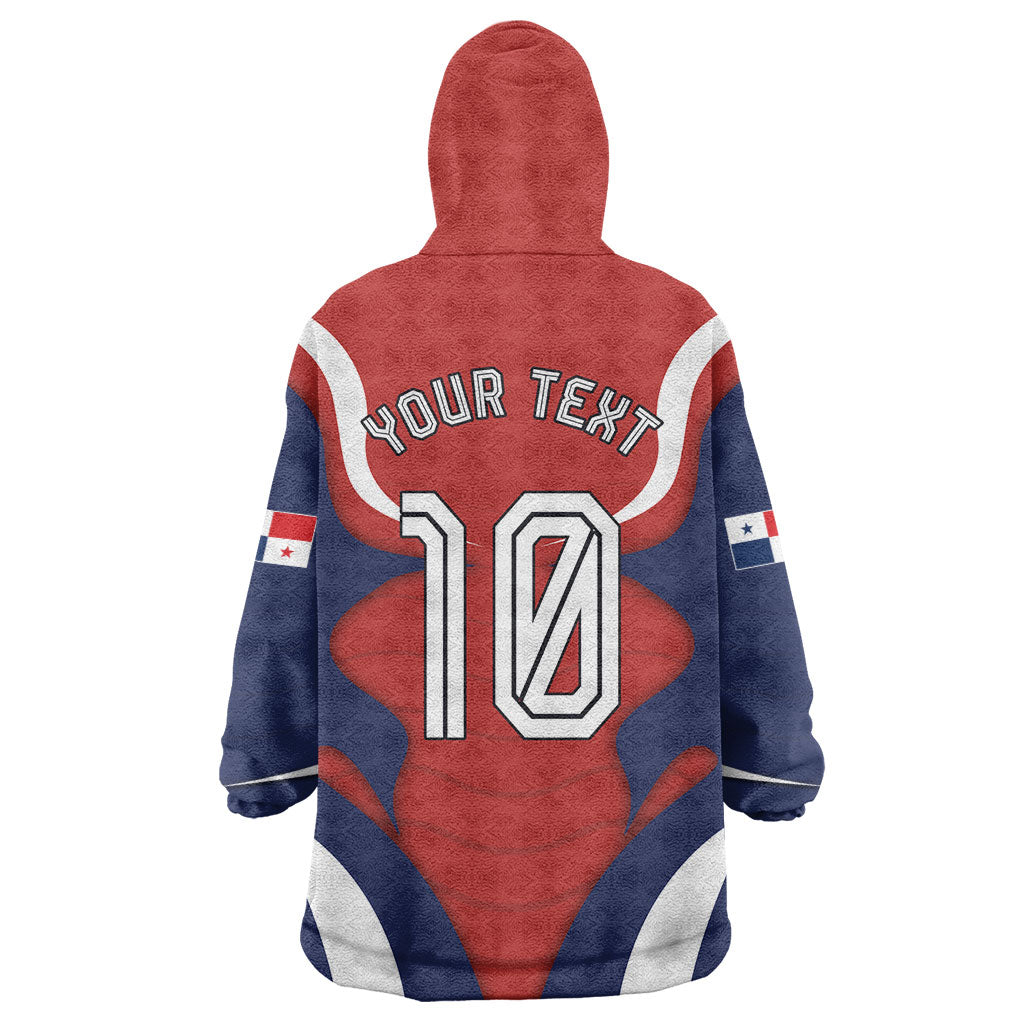 Personalized Panama Soccer Los Canaleros Wearable Blanket Hoodie Football Harpy Eagle Mascot