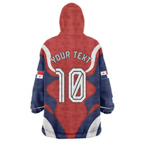 Personalized Panama Soccer Los Canaleros Wearable Blanket Hoodie Football Harpy Eagle Mascot