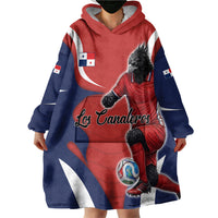 Personalized Panama Soccer Los Canaleros Wearable Blanket Hoodie Football Harpy Eagle Mascot