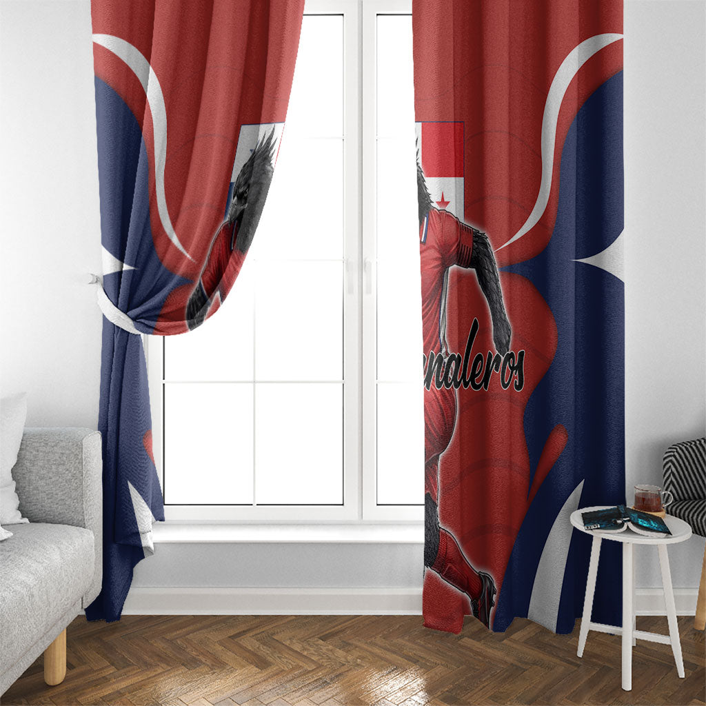 Panama Soccer Los Canaleros Window Curtain Football Harpy Eagle Mascot