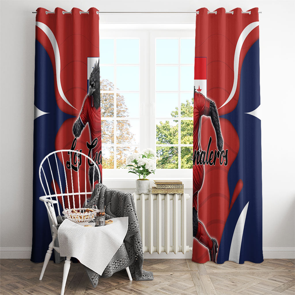 Panama Soccer Los Canaleros Window Curtain Football Harpy Eagle Mascot