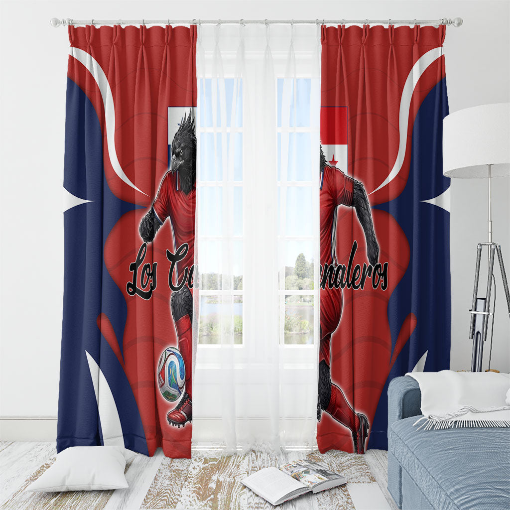 Panama Soccer Los Canaleros Window Curtain Football Harpy Eagle Mascot