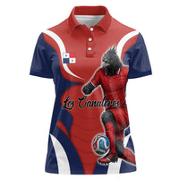 Personalized Panama Soccer Los Canaleros Women Polo Shirt Football Harpy Eagle Mascot