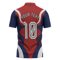 Personalized Panama Soccer Los Canaleros Zipper Polo Shirt Football Harpy Eagle Mascot