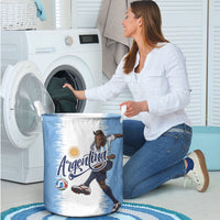 Argentina Football La Seleccion Laundry Basket Argentinian Horse Soccer Mascot Patriotic Grunge