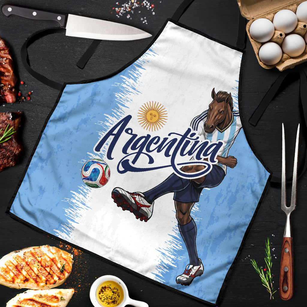 Argentina Football La Seleccion Apron Argentinian Horse Soccer Mascot Patriotic Grunge