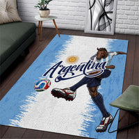 Argentina Football La Seleccion Area Rug Argentinian Horse Soccer Mascot Patriotic Grunge