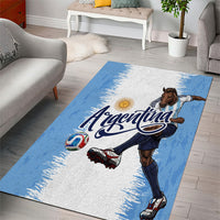 Argentina Football La Seleccion Area Rug Argentinian Horse Soccer Mascot Patriotic Grunge