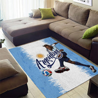 Argentina Football La Seleccion Area Rug Argentinian Horse Soccer Mascot Patriotic Grunge