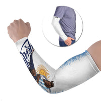 Personalized Argentina Football La Seleccion Arm Sleeves Argentinian Horse Soccer Mascot Patriotic Grunge