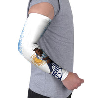 Personalized Argentina Football La Seleccion Arm Sleeves Argentinian Horse Soccer Mascot Patriotic Grunge