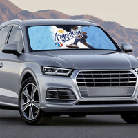 Argentina Football La Seleccion Auto Sun Shade Argentinian Horse Soccer Mascot Patriotic Grunge