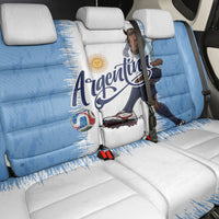 Argentina Football La Seleccion Back Car Seat Cover Argentinian Horse Soccer Mascot Patriotic Grunge