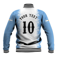 Personalized Argentina Football La Seleccion Baseball Jacket Argentinian Horse Soccer Mascot Patriotic Grunge