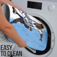 Argentina Football La Seleccion Bathroom Set Argentinian Horse Soccer Mascot Patriotic Grunge