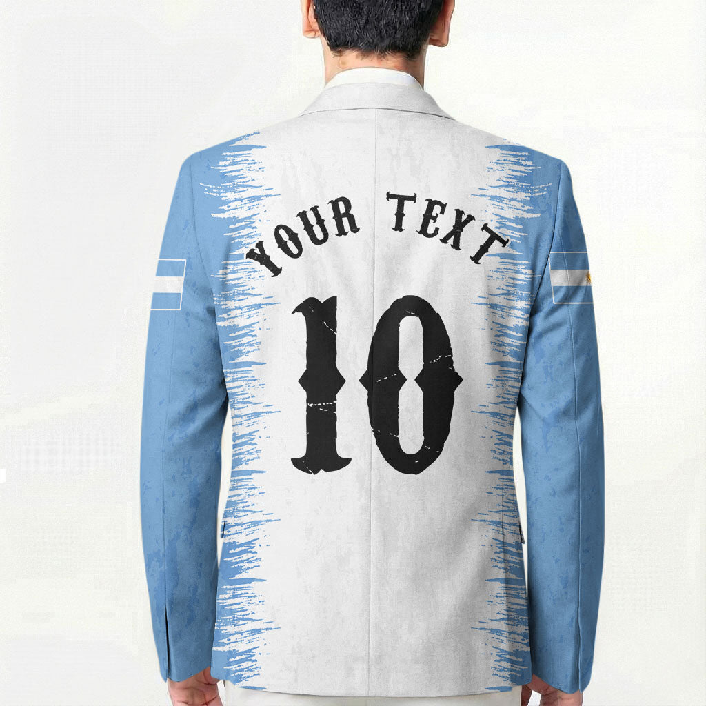 Personalized Argentina Football La Seleccion Blazer Argentinian Horse Soccer Mascot Patriotic Grunge