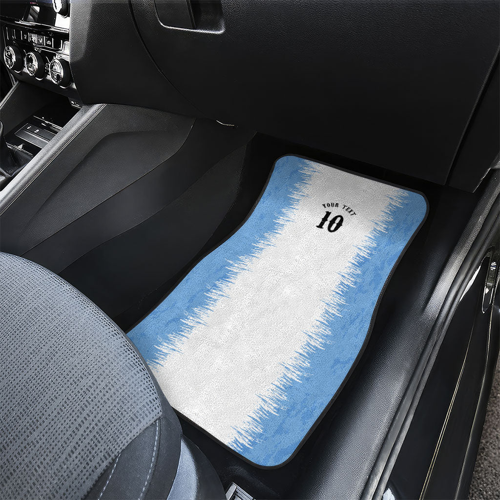 Personalized Argentina Football La Seleccion Car Mats Argentinian Horse Soccer Mascot Patriotic Grunge
