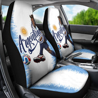 Argentina Football La Seleccion Car Seat Cover Argentinian Horse Soccer Mascot Patriotic Grunge
