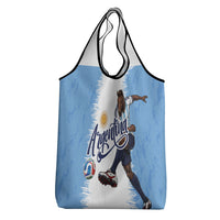 Argentina Football La Seleccion Grocery Bag Argentinian Horse Soccer Mascot Patriotic Grunge