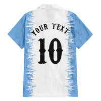 Personalized Argentina Football La Seleccion Hawaiian Shirt Argentinian Horse Soccer Mascot Patriotic Grunge