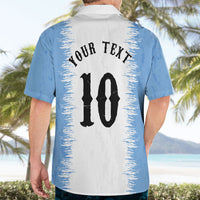 Personalized Argentina Football La Seleccion Hawaiian Shirt Argentinian Horse Soccer Mascot Patriotic Grunge