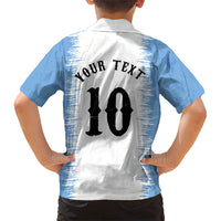 Personalized Argentina Football La Seleccion Hawaiian Shirt Argentinian Horse Soccer Mascot Patriotic Grunge