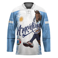 Personalized Argentina Football La Seleccion Hockey Jersey Argentinian Horse Soccer Mascot Patriotic Grunge