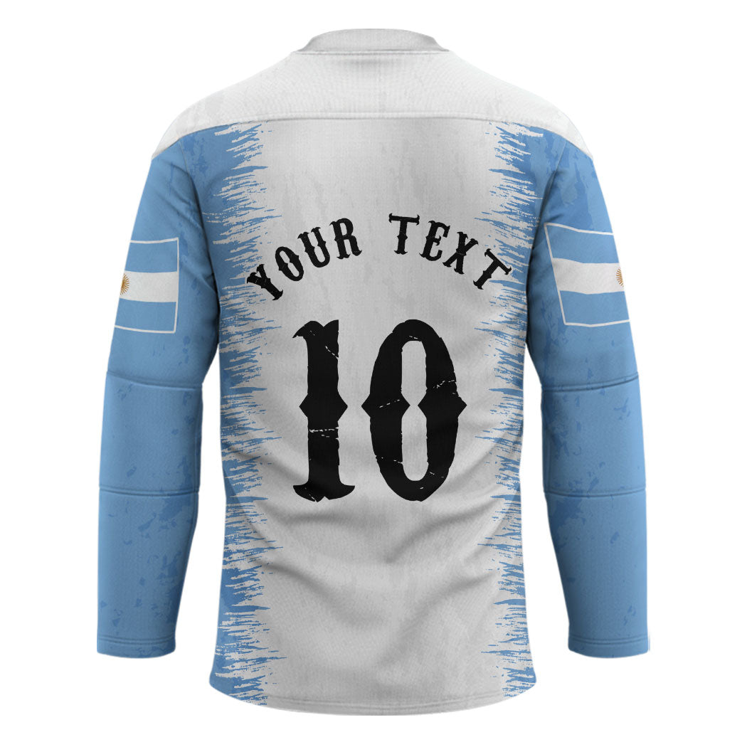 Personalized Argentina Football La Seleccion Hockey Jersey Argentinian Horse Soccer Mascot Patriotic Grunge