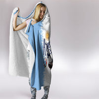 Argentina Football La Seleccion Hooded Blanket Argentinian Horse Soccer Mascot Patriotic Grunge