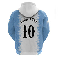Personalized Argentina Football La Seleccion Hoodie Argentinian Horse Soccer Mascot Patriotic Grunge