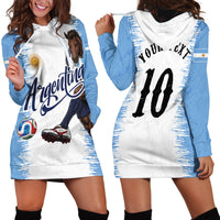 Personalized Argentina Football La Seleccion Hoodie Dress Argentinian Horse Soccer Mascot Patriotic Grunge