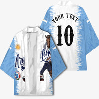 Personalized Argentina Football La Seleccion Kimono Argentinian Horse Soccer Mascot Patriotic Grunge