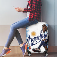 Argentina Football La Seleccion Luggage Cover Argentinian Horse Soccer Mascot Patriotic Grunge