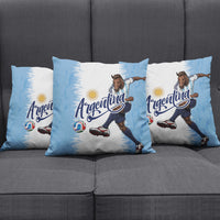 Argentina Football La Seleccion Pillow Cover Argentinian Horse Soccer Mascot Patriotic Grunge
