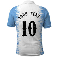 Personalized Argentina Football La Seleccion Polo Shirt Argentinian Horse Soccer Mascot Patriotic Grunge