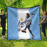 Argentina Football La Seleccion Quilt Argentinian Horse Soccer Mascot Patriotic Grunge