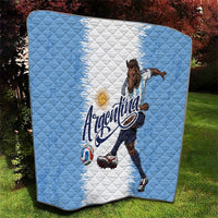 Argentina Football La Seleccion Quilt Argentinian Horse Soccer Mascot Patriotic Grunge
