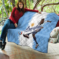 Argentina Football La Seleccion Quilt Argentinian Horse Soccer Mascot Patriotic Grunge