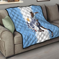 Argentina Football La Seleccion Quilt Argentinian Horse Soccer Mascot Patriotic Grunge