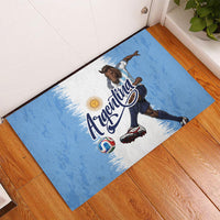 Argentina Football La Seleccion Rubber Doormat Argentinian Horse Soccer Mascot Patriotic Grunge