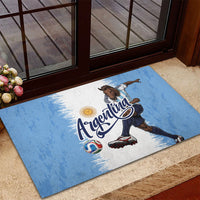 Argentina Football La Seleccion Rubber Doormat Argentinian Horse Soccer Mascot Patriotic Grunge