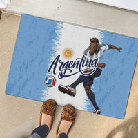 Argentina Football La Seleccion Rubber Doormat Argentinian Horse Soccer Mascot Patriotic Grunge